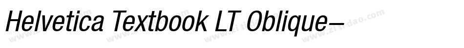 Helvetica Textbook LT Oblique字体转换